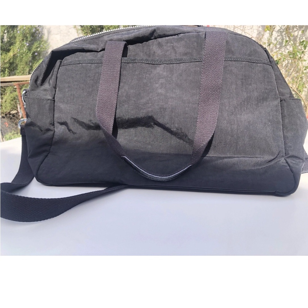 Kipling Large Black Tote Shoulder Duffel Bag w/ Travel Organizer & Monkey Charm - Picture 2 of 16